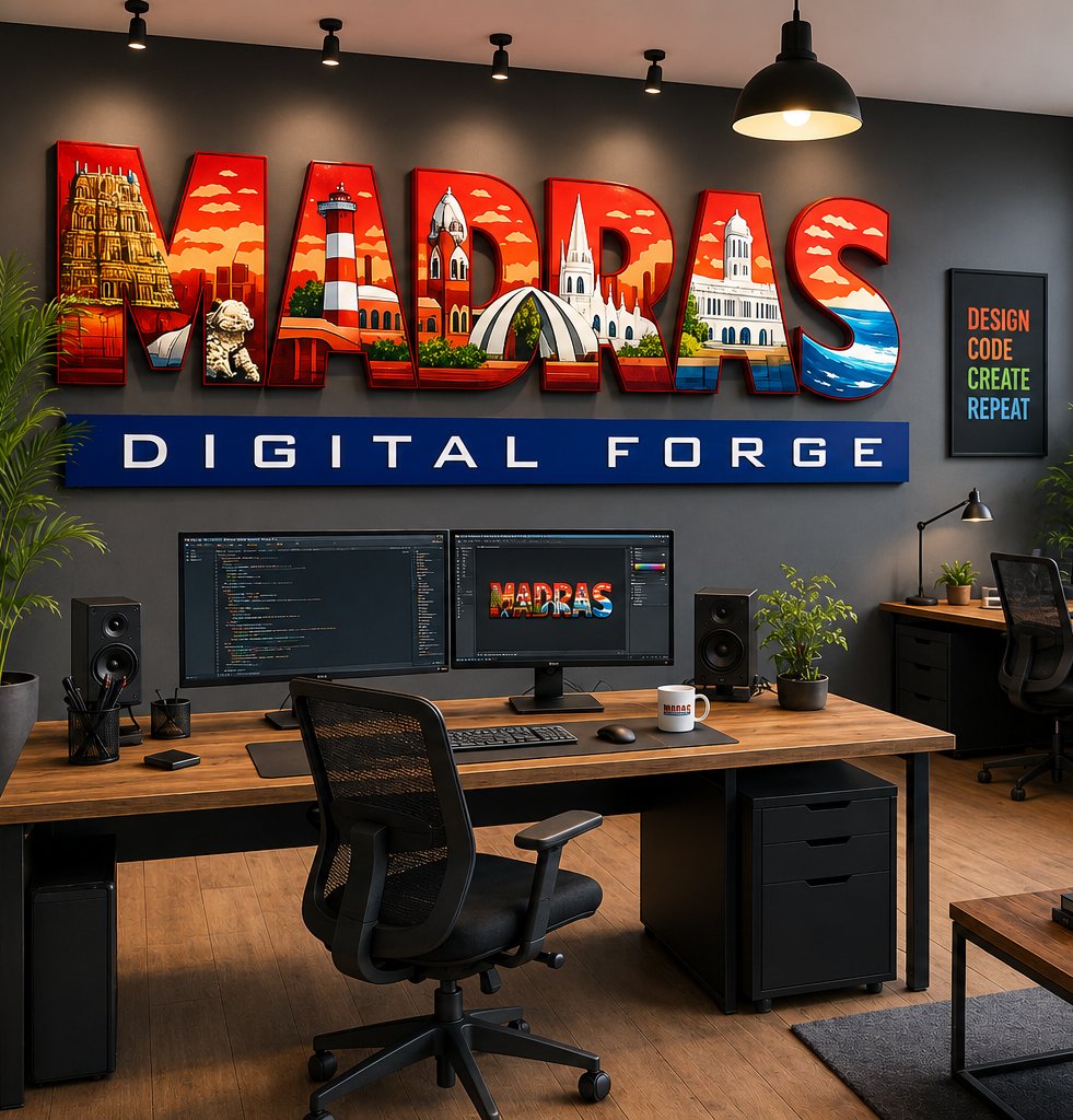 The Madras Digital Forge team at work in the studio